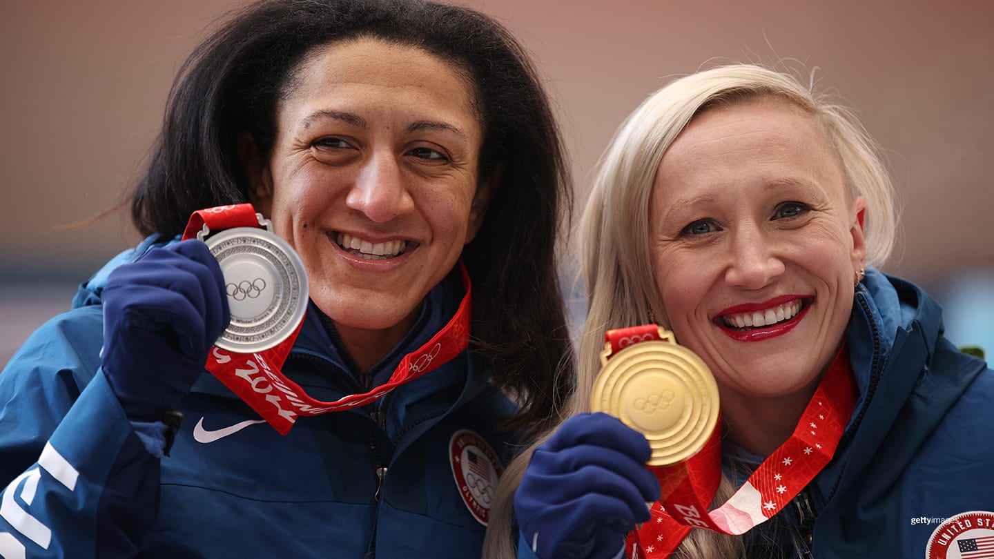 Kaillie Humphries & Elana Meyers Taylor Win Gold & Silver In Inaugural(01)